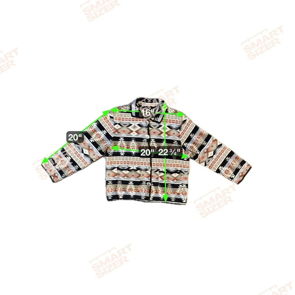 Jane Ashley Womens Tapestry Jacket M Aztec‎ Southwestern Boho Geometric Vintage - Picture 6 of 7